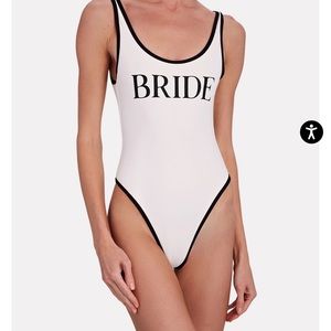 WeWoreWhat Bride One Piece Bathing Suit